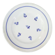 6 dessert plates in faience new model geneve small blue flower