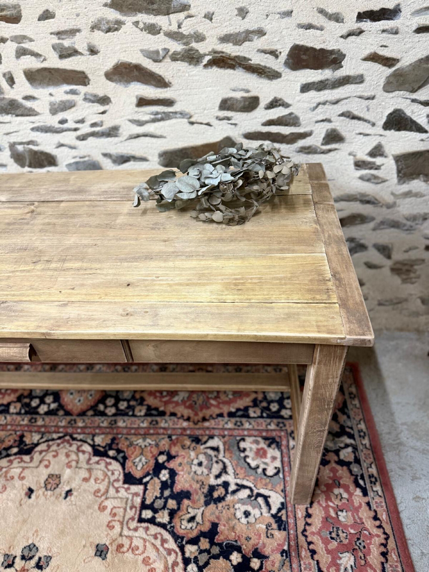 Table ou bureau en bois, rénové