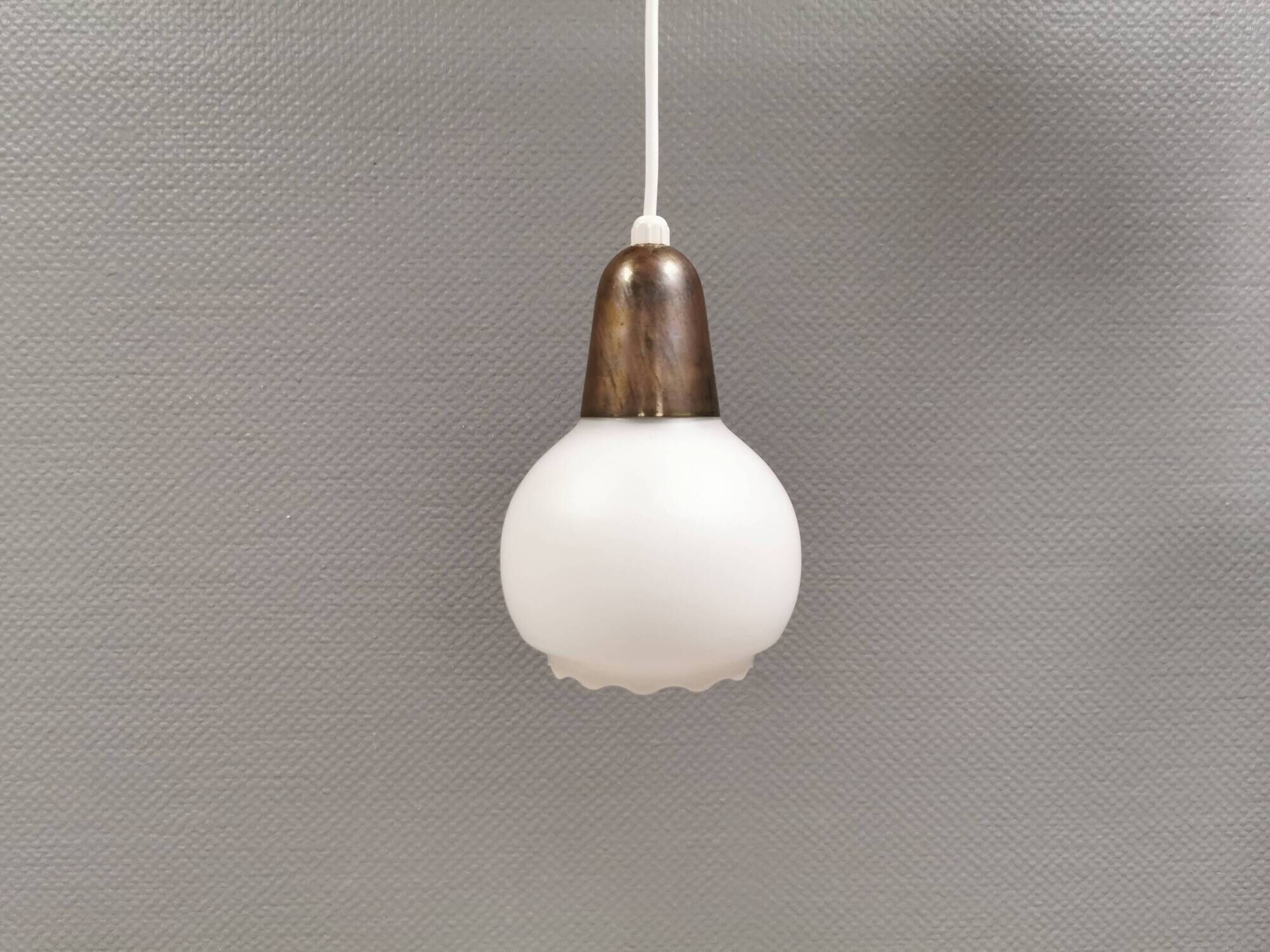 Small pendant lamp from the 1930s, manufactured by Nordisk Solar Denmark.