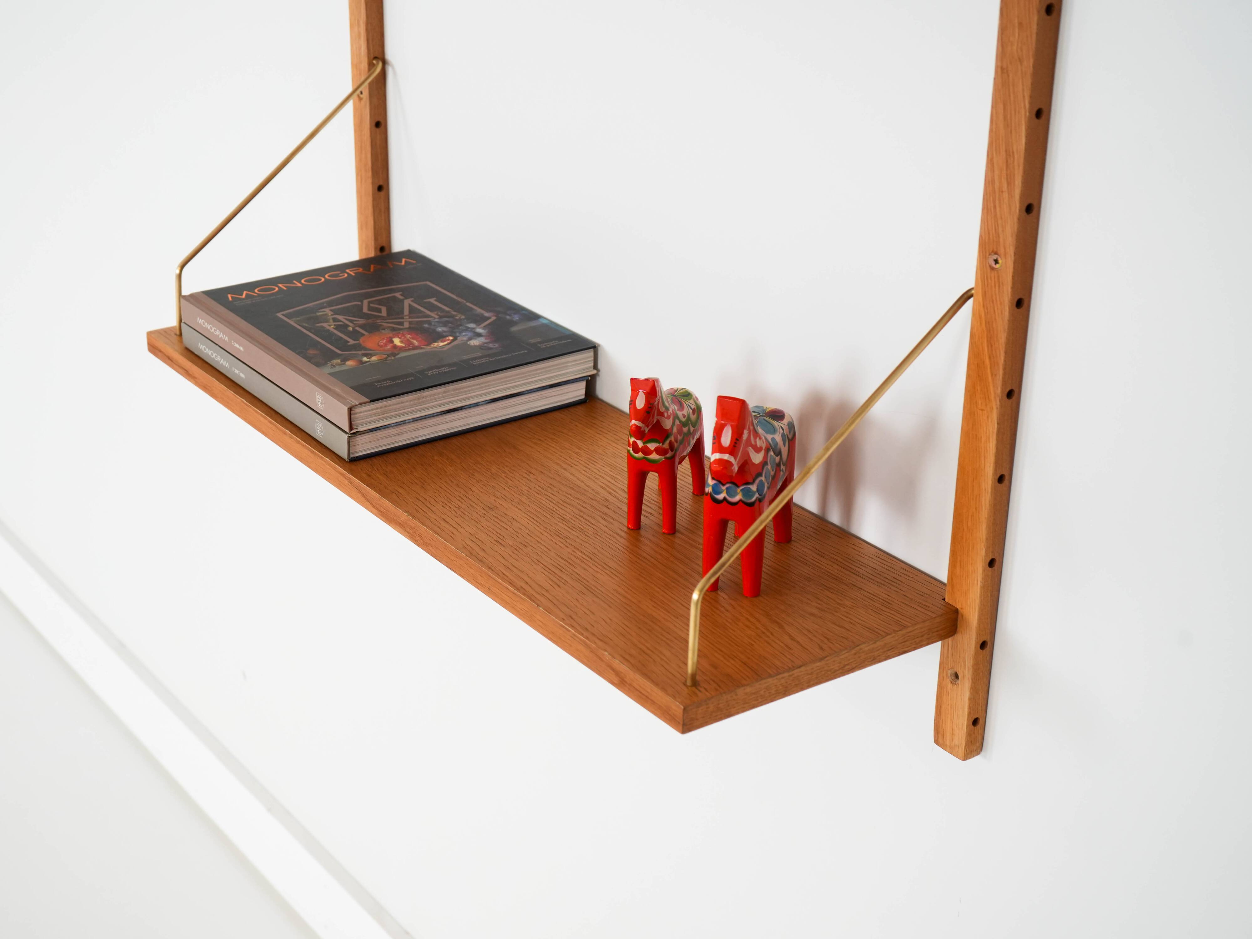Oak shelving unit, Danish design, 1960s, manufactured in Denmark