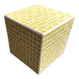 Glass mosaic tile side table