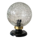 Ceiling light or wall light with cracked glass globe, 15 cm, porcelain rose.