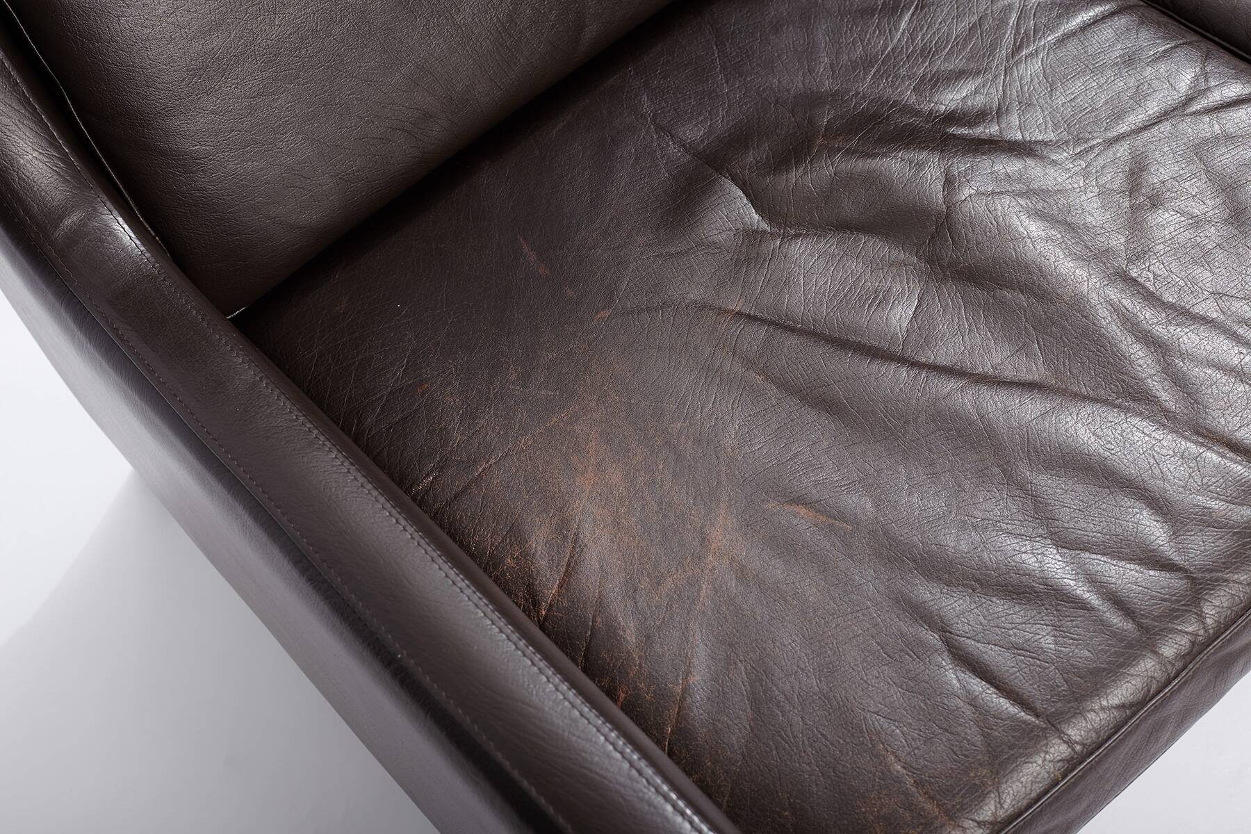 Canapé vintage en cuir, danemark