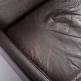 Canapé vintage en cuir, danemark