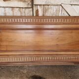 Low walnut headboard