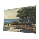 Toile huile sur bois « mer »