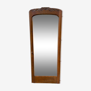 Beveled mirror door