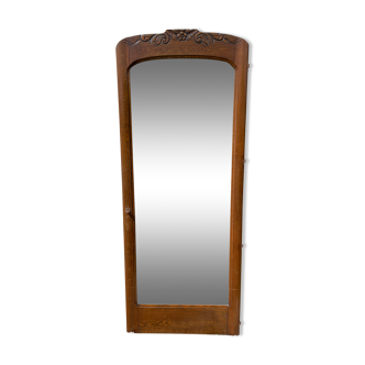 Beveled mirror door