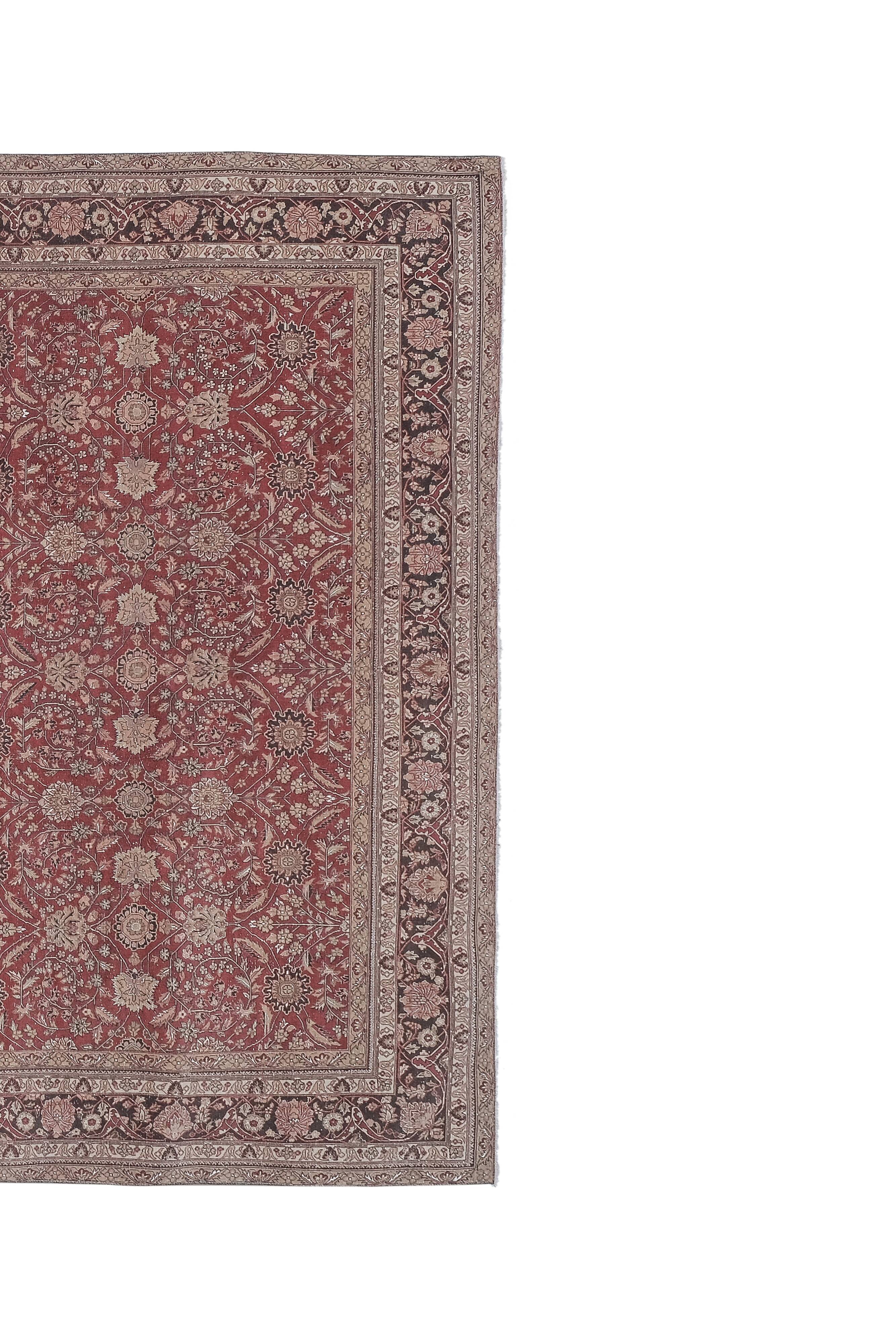Hand Knotted Contemporary Large Turkish Oushak Rug with Mid-Century Design
