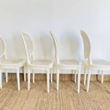 4 Louis XVI style fluted chairs