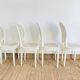 4 fluted chairs in Louis XVI style