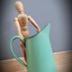 Green enamelled broc