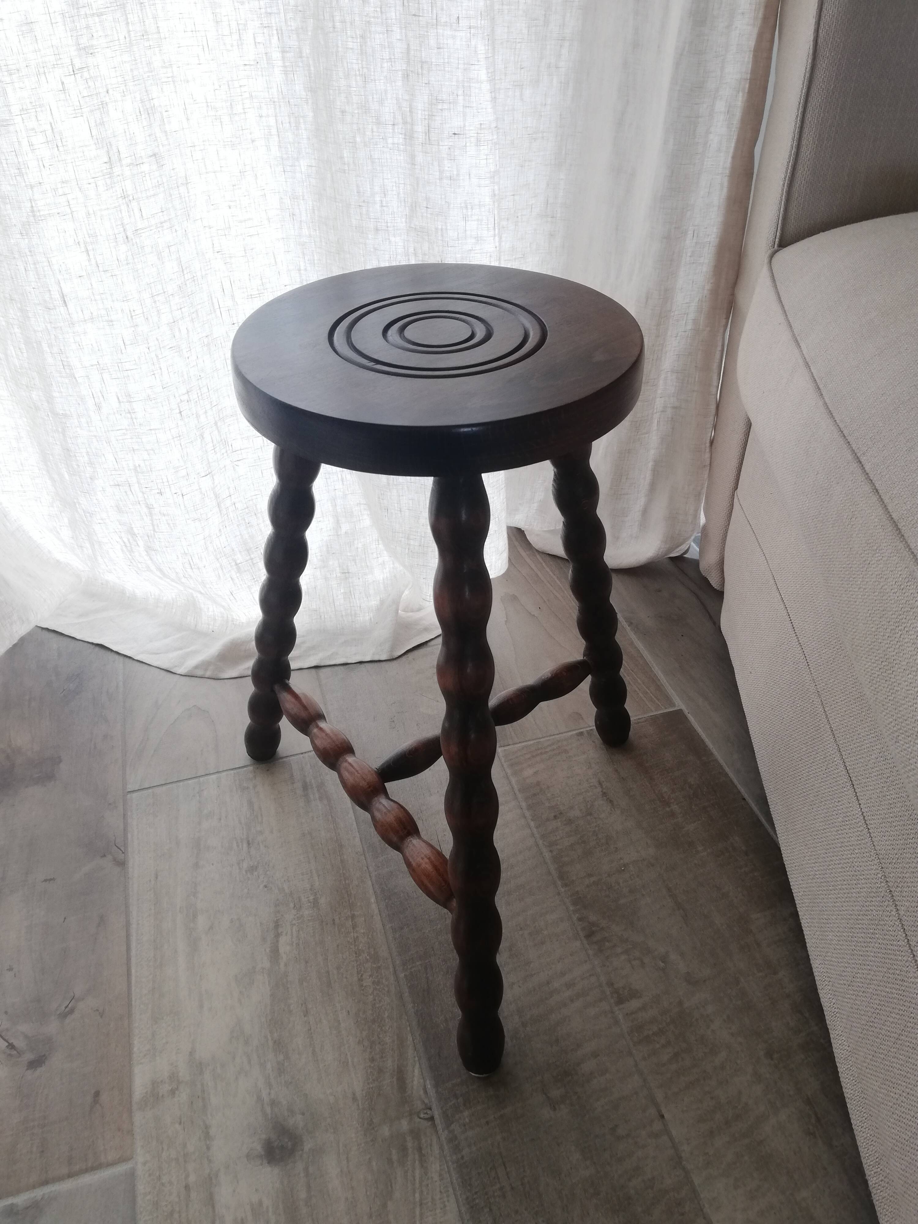 Vintage tripod stool