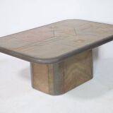 Brutalist Stone Coffee Table Paul Kingma 1970s 1980s
