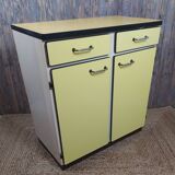 Yellow formica sideboard
