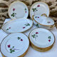 Service de table Berry roses en porcelaine