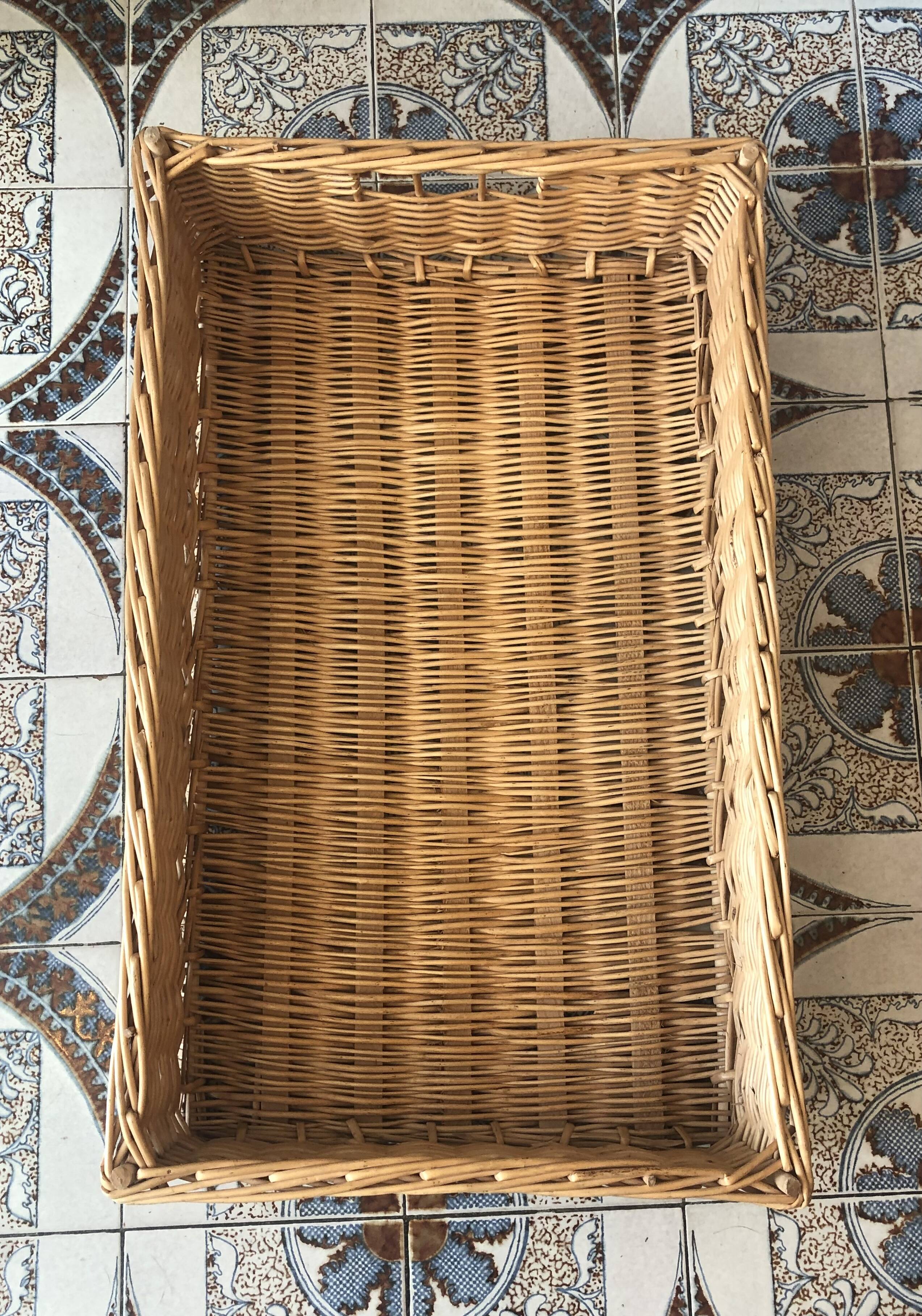 Wicker basket of bakery or cinema opener