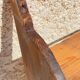 Old wall shelf in wood