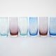 Set of colourful glasses, Italian design, 1980s, production: Italy