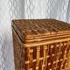 Vintage rattan bread bin