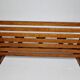Vintage design wall coat rack, 3 oval hooks, 50s/60s, 62 cm