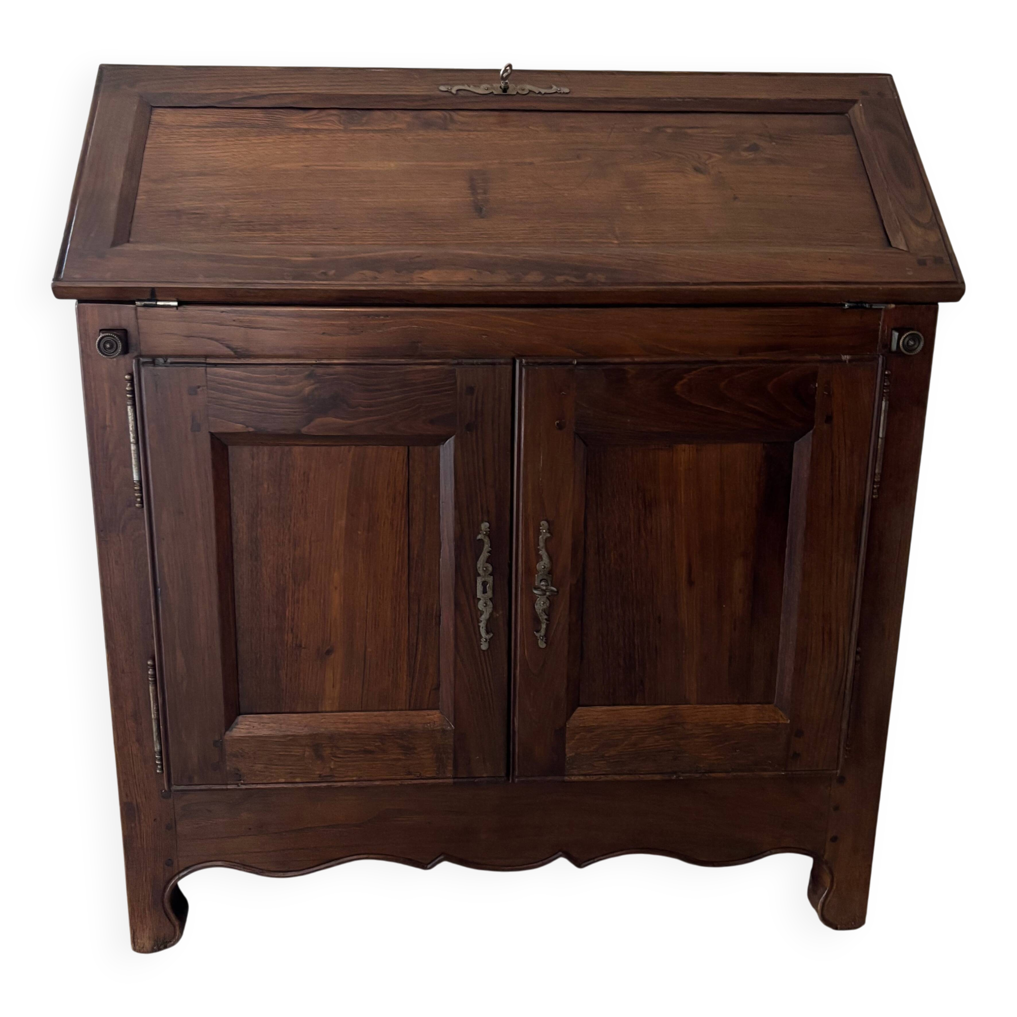 Wooden folding secretary