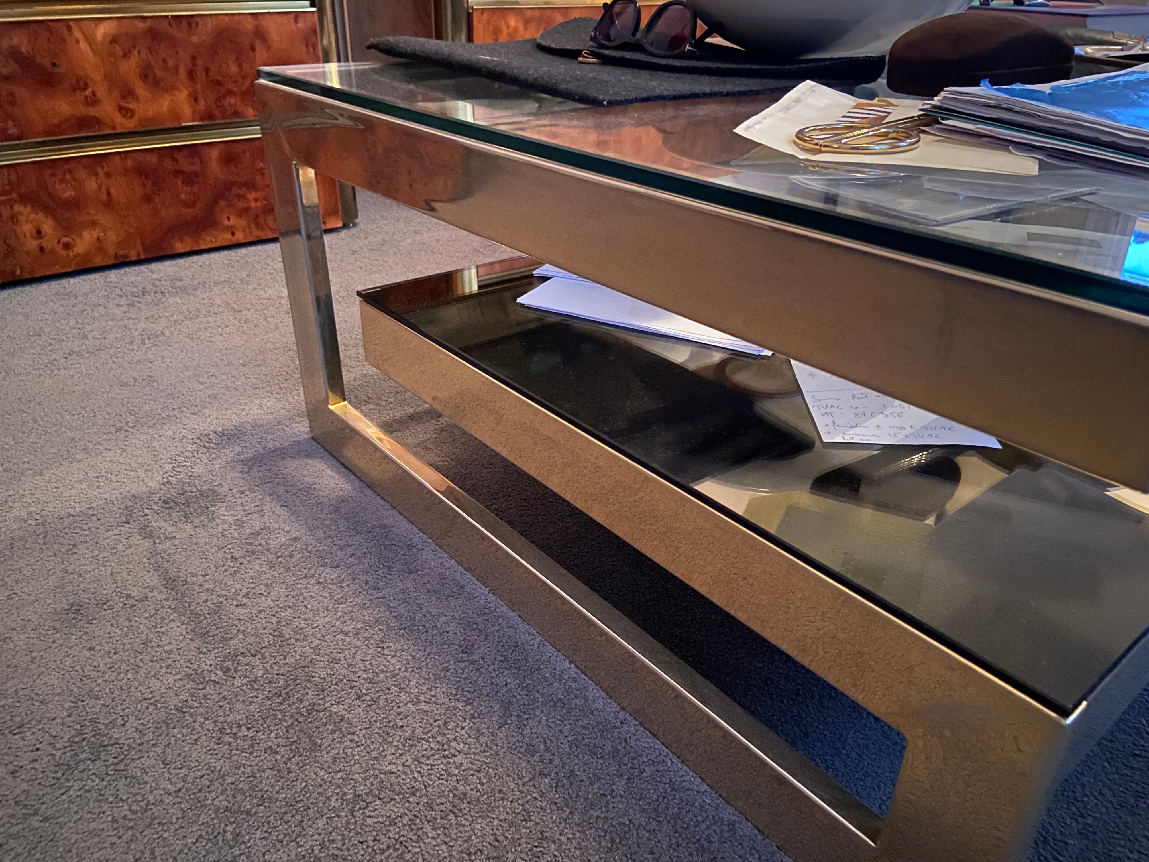 Coffee table G by Belgo Chrom, 1970s