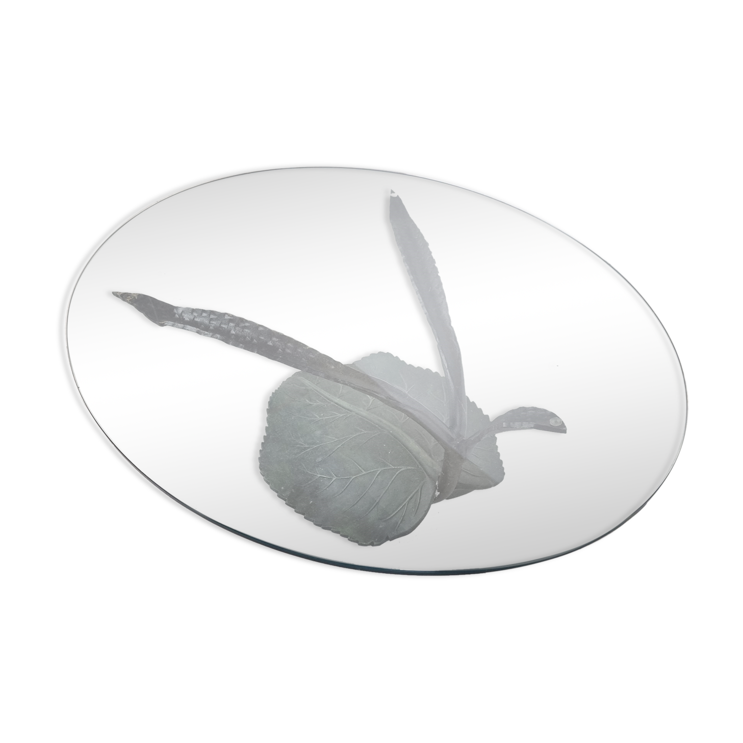 Sculptural leaf coffee table, 1970s