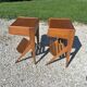 Compass leg bedside tables