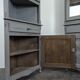 Pair of re-edged corner cabinets