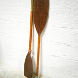 Paire de rames anciennes en en bois