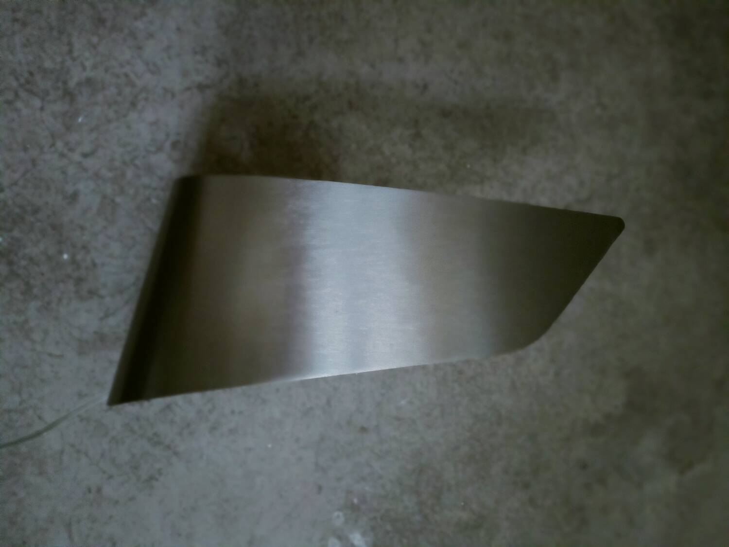 Brushed steel wall light Space Age