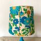 Lampe vintage fleurs années 70