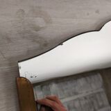 Brass art deco mirror