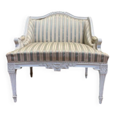 Fauteuil marquise de style Louis XVI