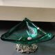Murano/Glass Line Art Glass Sea Shell Trinket Dish. Diam 20