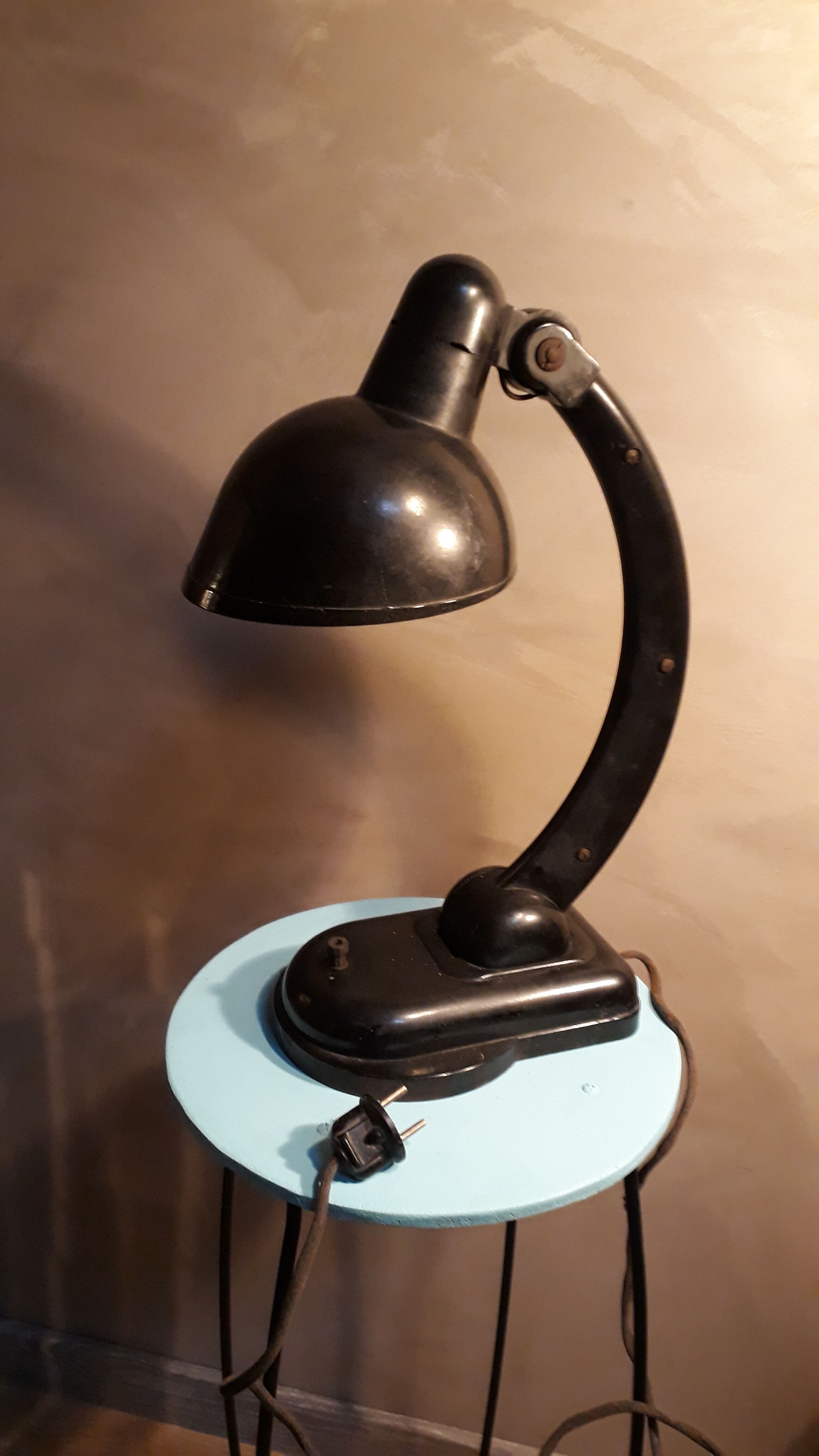 Bakelite Lamp Office Lamp E. K. Cole Bauhaus 1940