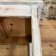 Farmhouse table 6 people white patinated in rectangular solid oak