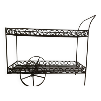 Wrought iron garden trolley