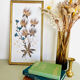 Vintage framing floral feather patterns