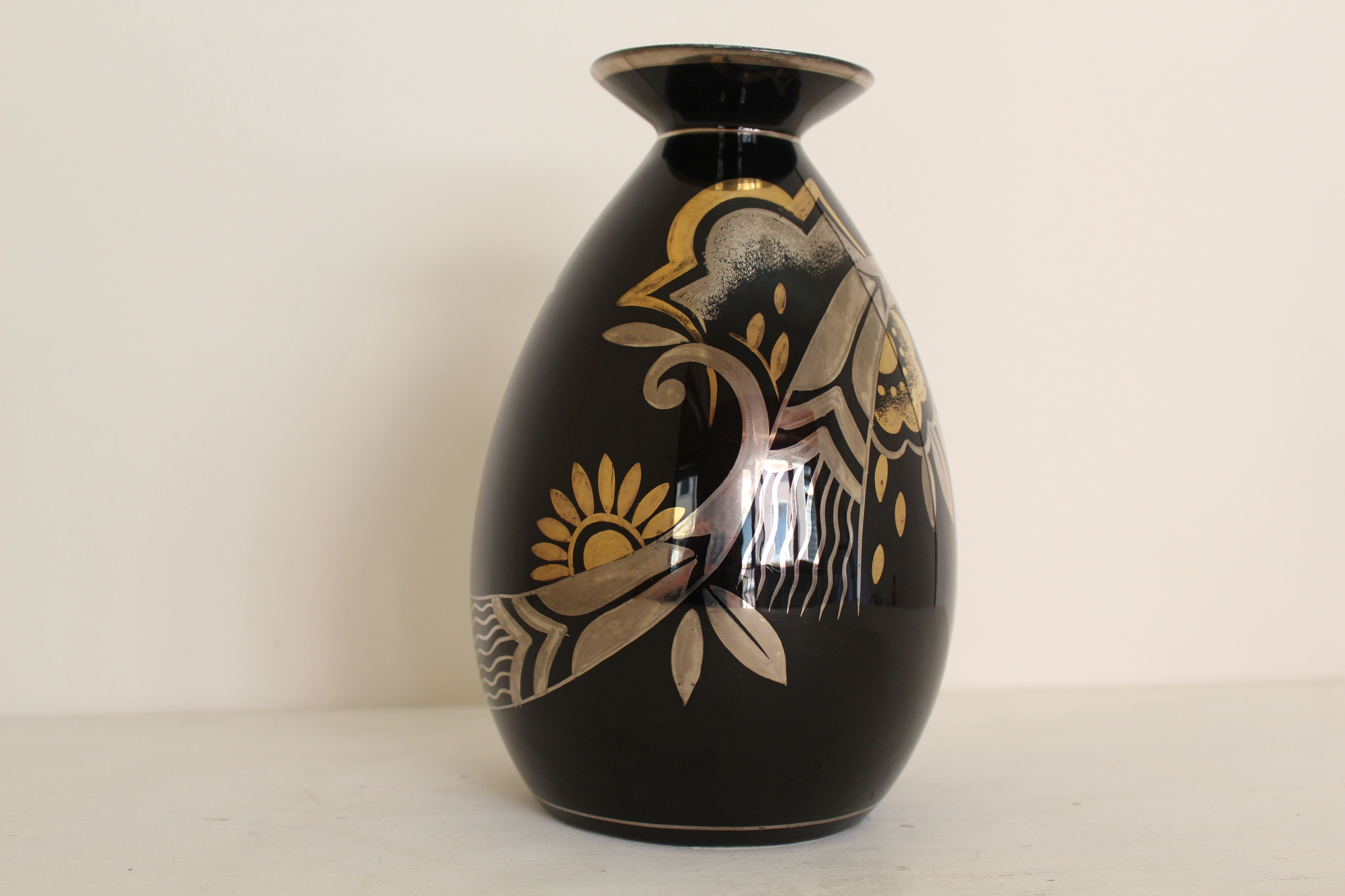 Art deco vases signed Bosh, Made in Belgium "D 1780-945"