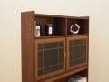 Danish oak display cabinet with lighting and adjustable shelves, 1960s