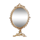 Golden metal psyche mirror 30x50cm