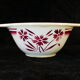 faience sausage bowl of BADONVILLER FB FENAL FRERES decoration FLEUR ROUGE