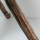Tripod stool solid wood folk art 60s