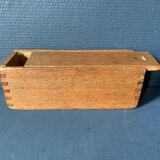 Old complete set of antique dominoes, in ebony wood and bone, 1900