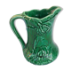 Green ceramic pitcher