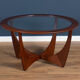 Retro Teak Round 'Astro' 'Fresco' Coffee Table By Victor Wilkins For G Plan
