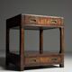 Campaign style mahogany coffee table