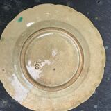 Belle Epoque vine leaf and grape motif slip plate